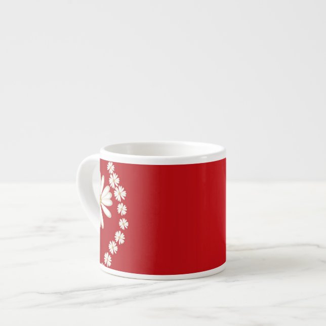 Xícara De Espresso Visitas em Red Espresso Mug (Frente Esquerda)