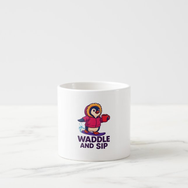 Xícara De Espresso Waddle and Sip   (Frente)