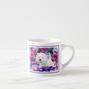Xícara De Espresso West Highland White Terrier Pintando Arte Canina