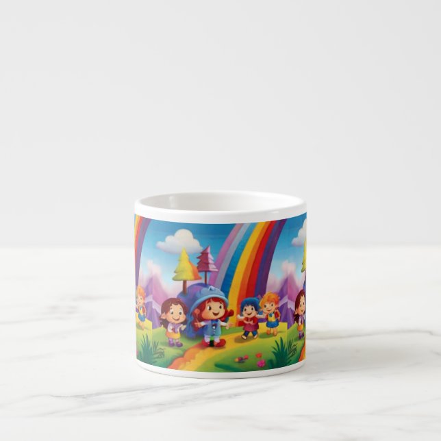 Xícara De Espresso Whimsy Wonderland Specialty Mug Um Sip Reproduzíve (Frente)