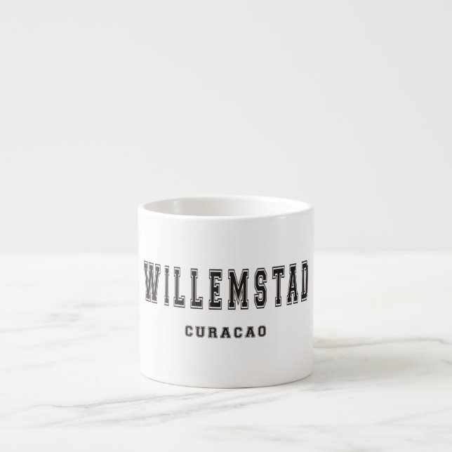 Xícara De Espresso Willemstad Curaçau (Frente)
