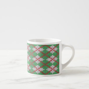 Xícara De Espresso XMAS ARGYLE KNIT Espresso Cup