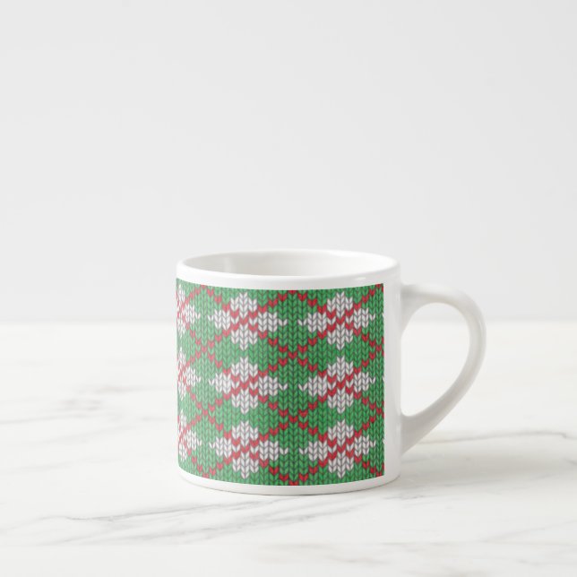 Xícara De Espresso XMAS ARGYLE KNIT Espresso Cup (Direita)