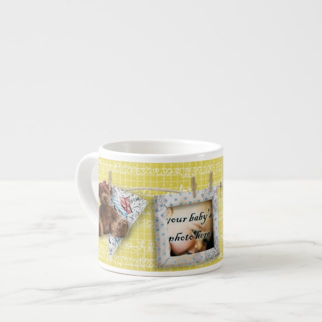 Xícara De Espresso XOXO XOXO Cherish Teddy Bears Baby Mug (Frente Esquerda)