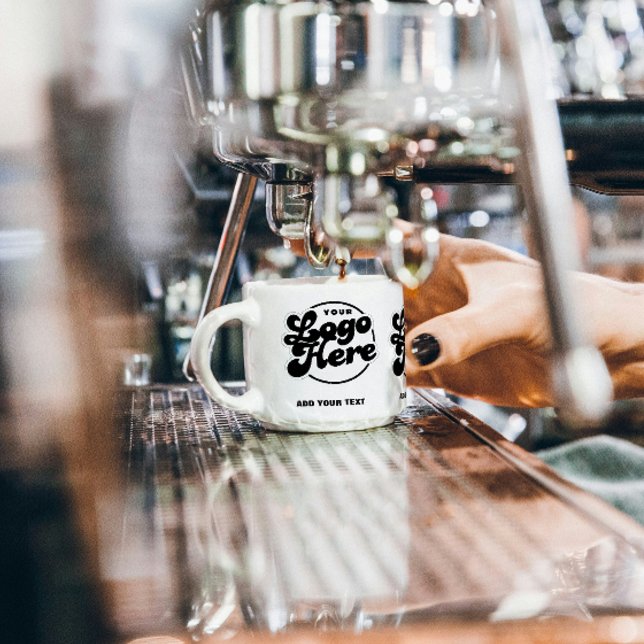 Xícara De Espresso Your Logo Here Company Branded Business Coperate (Espresso Cup business branding logo corporate company promotional marketing your logo here)