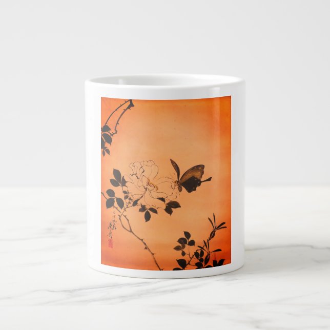 XÍCARA DE EXPRESSO COM BORBOLETA JAPONESA (Frente)