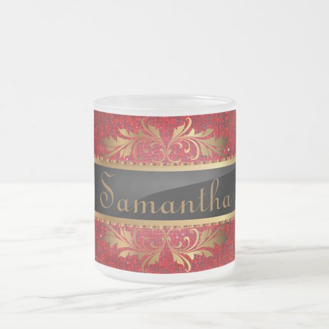 Xícara de Fosco de Sequência de Largura Vermelha (Centro)