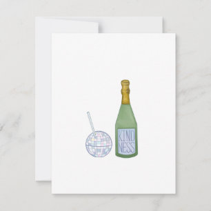 Xícara de gentileza aplaude o cartão de ano novo