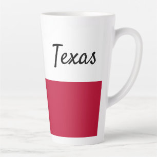 Xícara de latte de 17 oz, no Texas