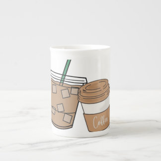 Xícara de Papel Amante de Café Fofo | Café Gelado