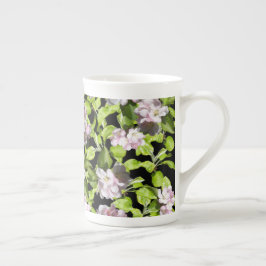 Xícara de porcelana fina Flor de Maçã na Primavera