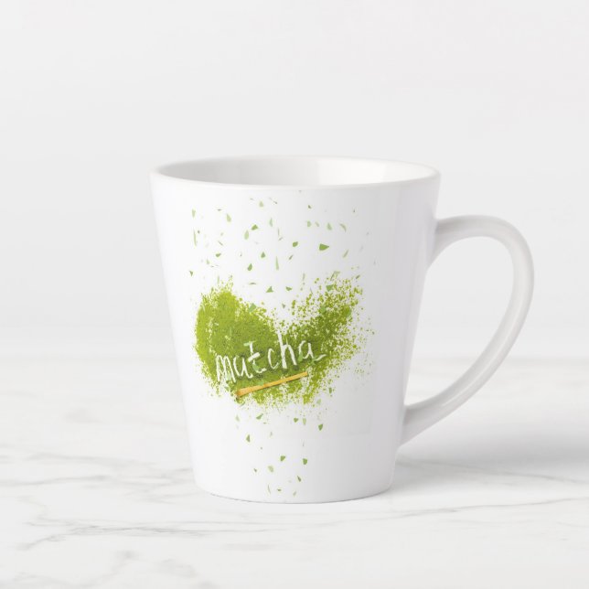 Xícara elegante de latte de matcha (Direita)