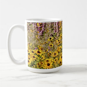 Xícara Floral de Mug Amarelo