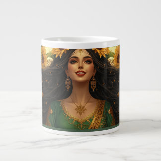 Xícara Senhora Girassol Persa | Arte Floral Elegan
