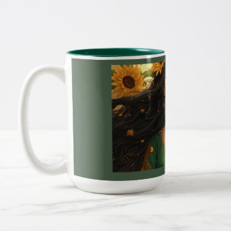 Xícara Senhora Girassol Persa | Arte Floral Elegan