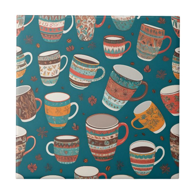 Xícaras de Café Coloridas (Frente)