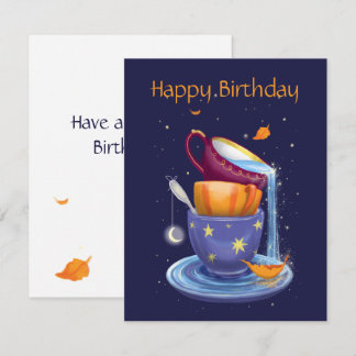 Xícaras de chá caem