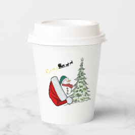 Xícaras de papel para natal, feriados