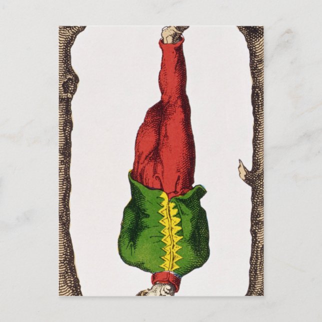 XII O homem enforcado, cartão tarot (Frente)