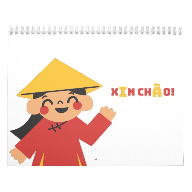 XIN CHÀO! Calendário Vietnã (Capa)