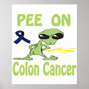 Xixi no poster do cancro do cólon