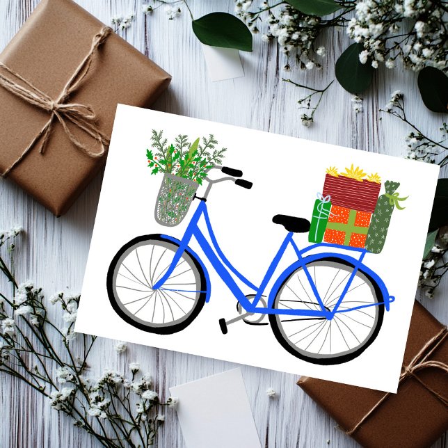 Xmas de Bicicletas Adoráveis Oferece Cartão de Fér (Adorable Christmas Bicycle Holiday Xmas Gifts card
)