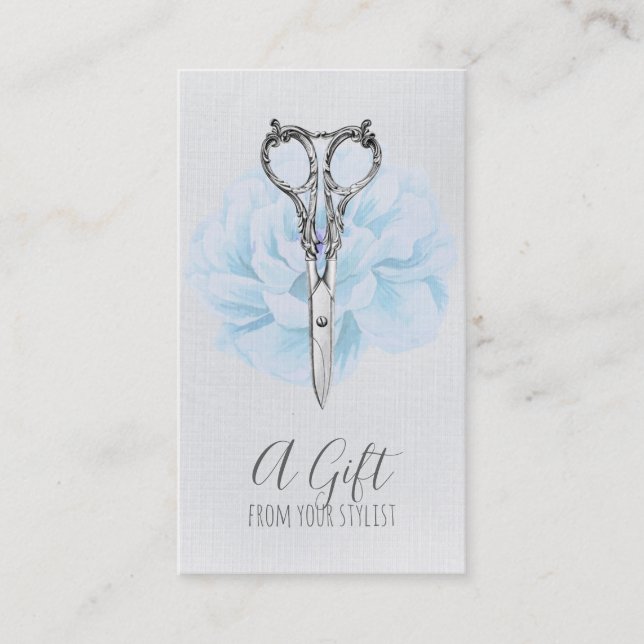 xmas do certificado de presente do cabeleireiro do (Frente)