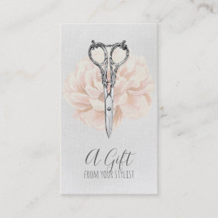 xmas do certificado de presente do cabeleireiro do