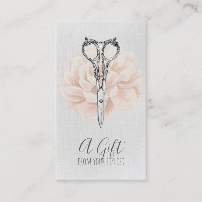 xmas do certificado de presente do cabeleireiro do (Frente)