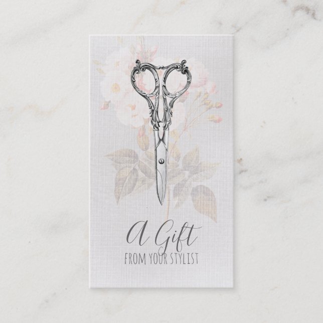 xmas do certificado de presente do cabeleireiro do (Frente)