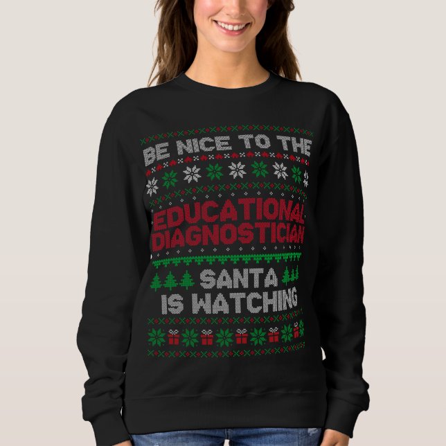 Xmas Gift Professora De Educação Física Suéter Fei (Frente)