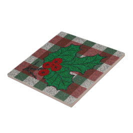 Xmas Gingham de 4,25 pol x 4,25 pol, 1940