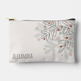 Xmas holiday mistletoe name text Print Cut Sew Bag