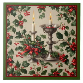 Xmas Holly e Candles Fantasy
