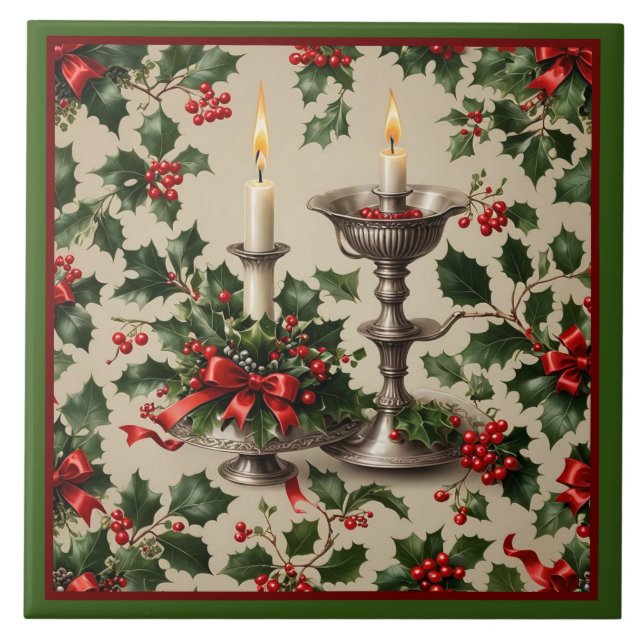 Xmas Holly e Candles Fantasy (Frente)