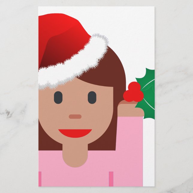 xmas information girl emoji (Frente)