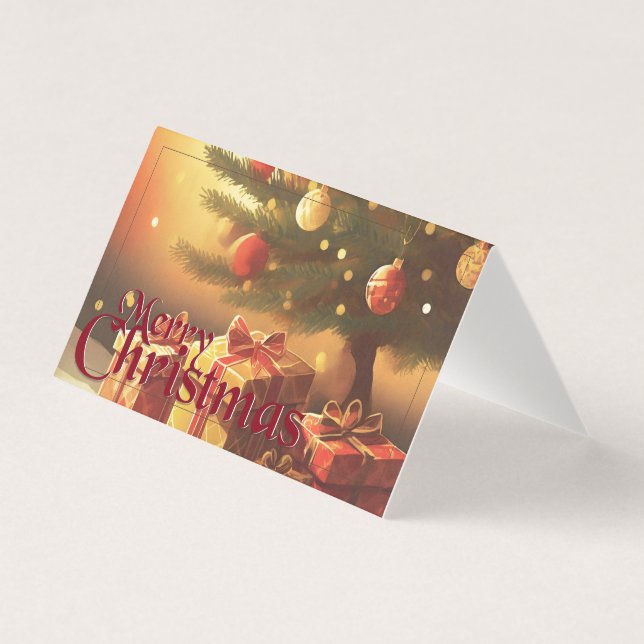 Xmas Motif, com presentes na árvore de Natal (Frente)