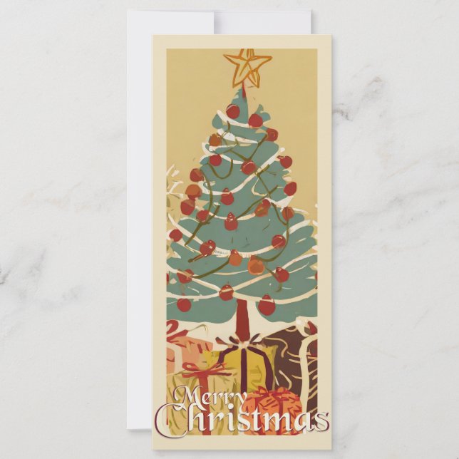 Xmas Motif, com presentes na árvore de Natal (Frente)