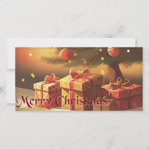 Xmas Motif, com presentes na árvore de Natal