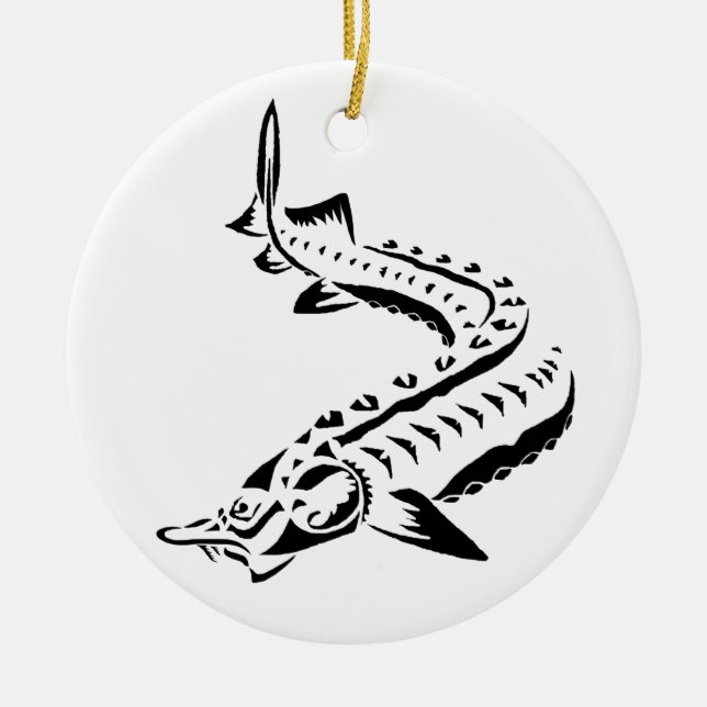 >XMAS ORNAMENTO -STURGEON FISH -BELUGA TRIBAL (Frente)