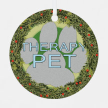 XMas Pet de Terapêutica com Wreath