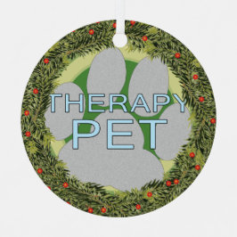 XMas Pet de Terapêutica com Wreath