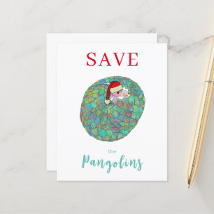 Xmas Salve o Slogan Pangolins Orçamento Personaliz