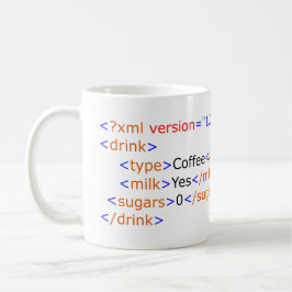 XML que programa a caneca de café