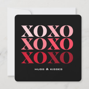 XO Hugs & Kisses, Cartão de Férias do Dia de os na
