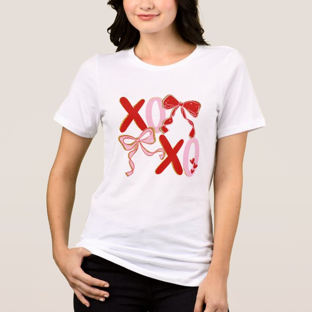 XO Valentine’s Shirt | Cute XOXO Love T-Shirt (Frente)
