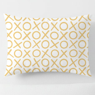 XOXO Abraços e Beijos Padrão Moderno Amarelo Branc