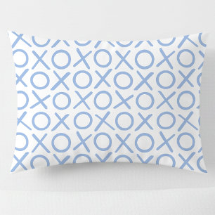 XOXO Abraços e Beijos Padrão Moderno Azul e Branco