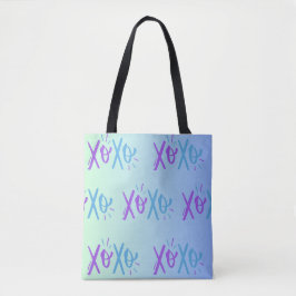 XOXO All-Over-Impressão Tote Bag, Médio