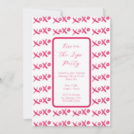 XOXO - convite pintado à mão